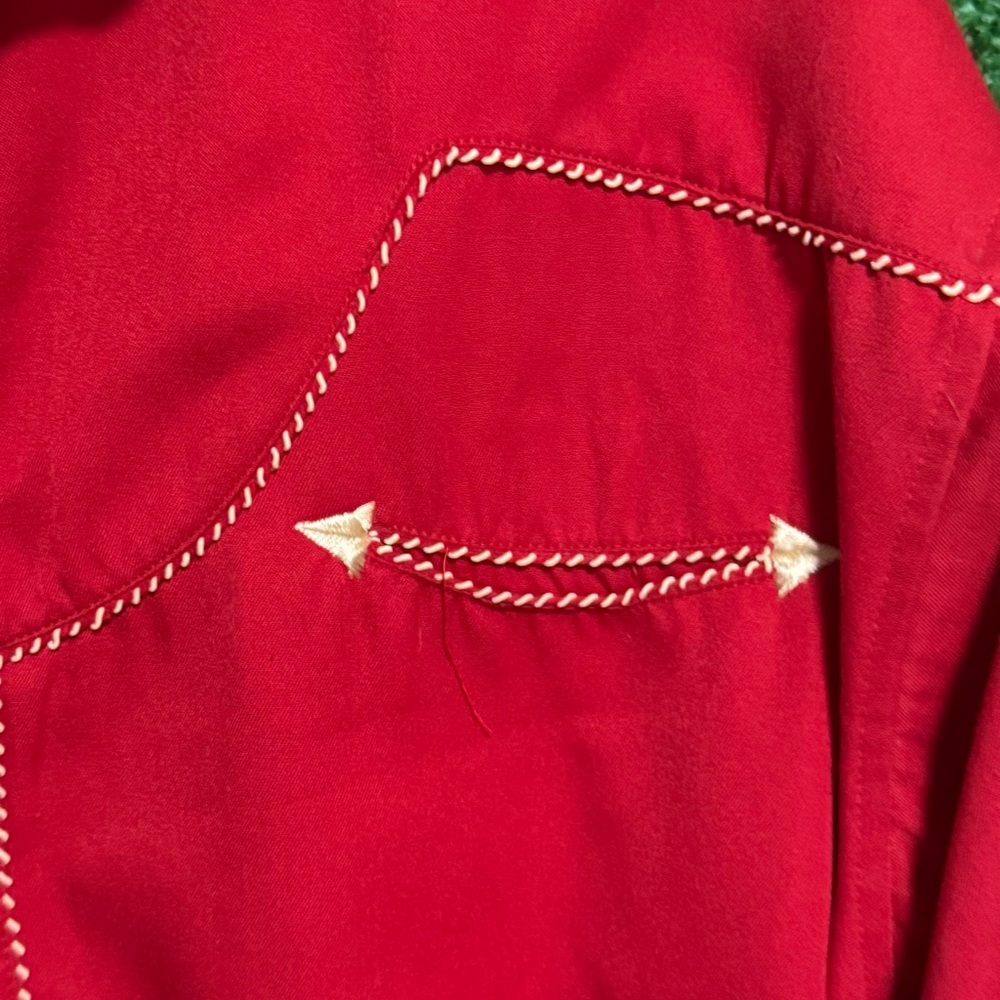 Panhandle Slim Red Button Down Western Shirt - image 5